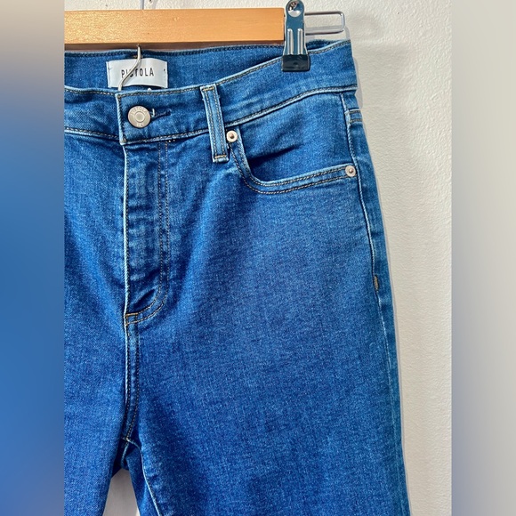 Pistola High Rise Raw Hem Straight Leg Jean - Size 27 - Picture 8 of 12